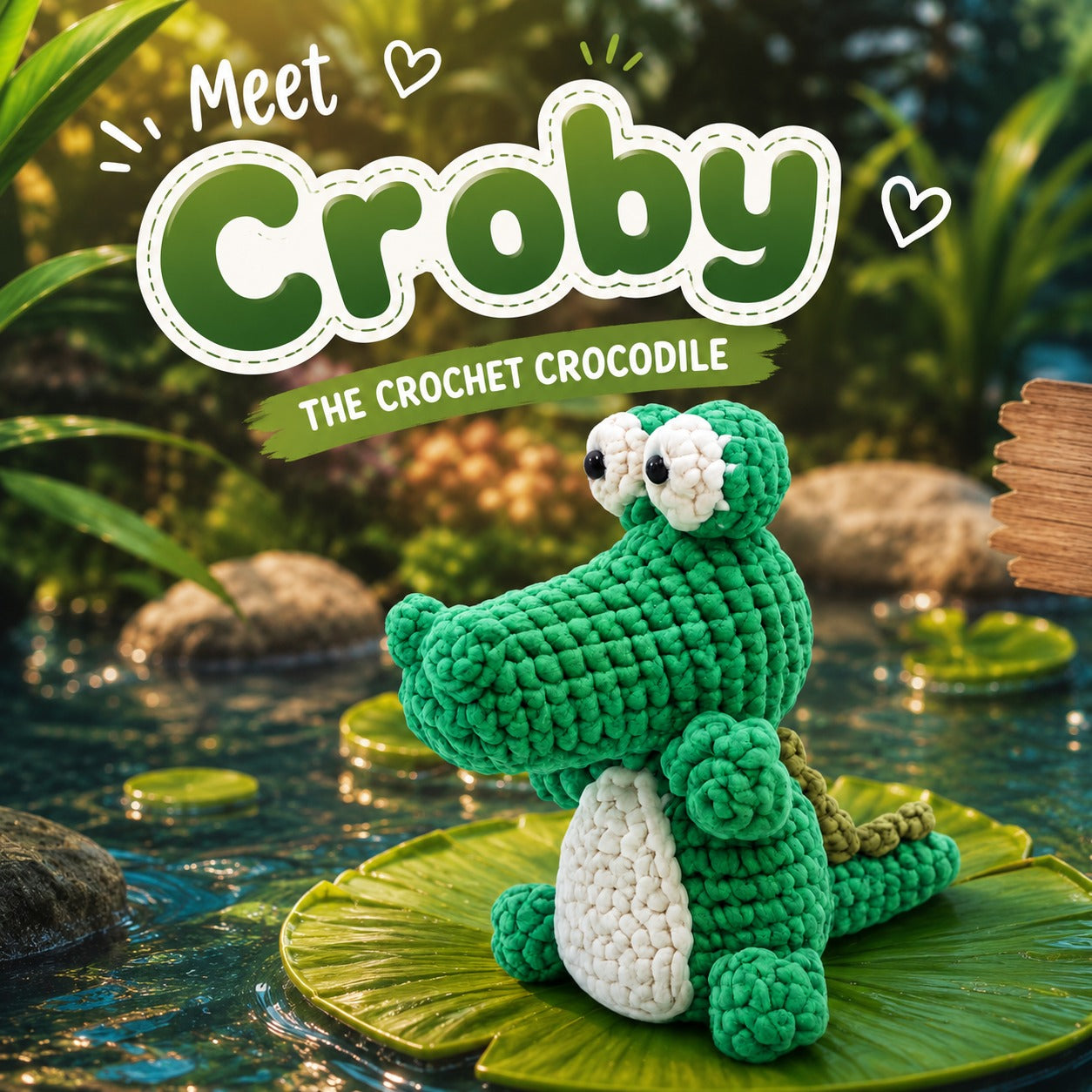 Croby the crochet crocodile